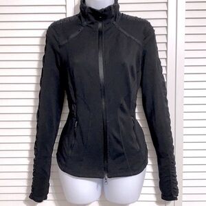 Zella Ruched Sleeve Workout Jacket !